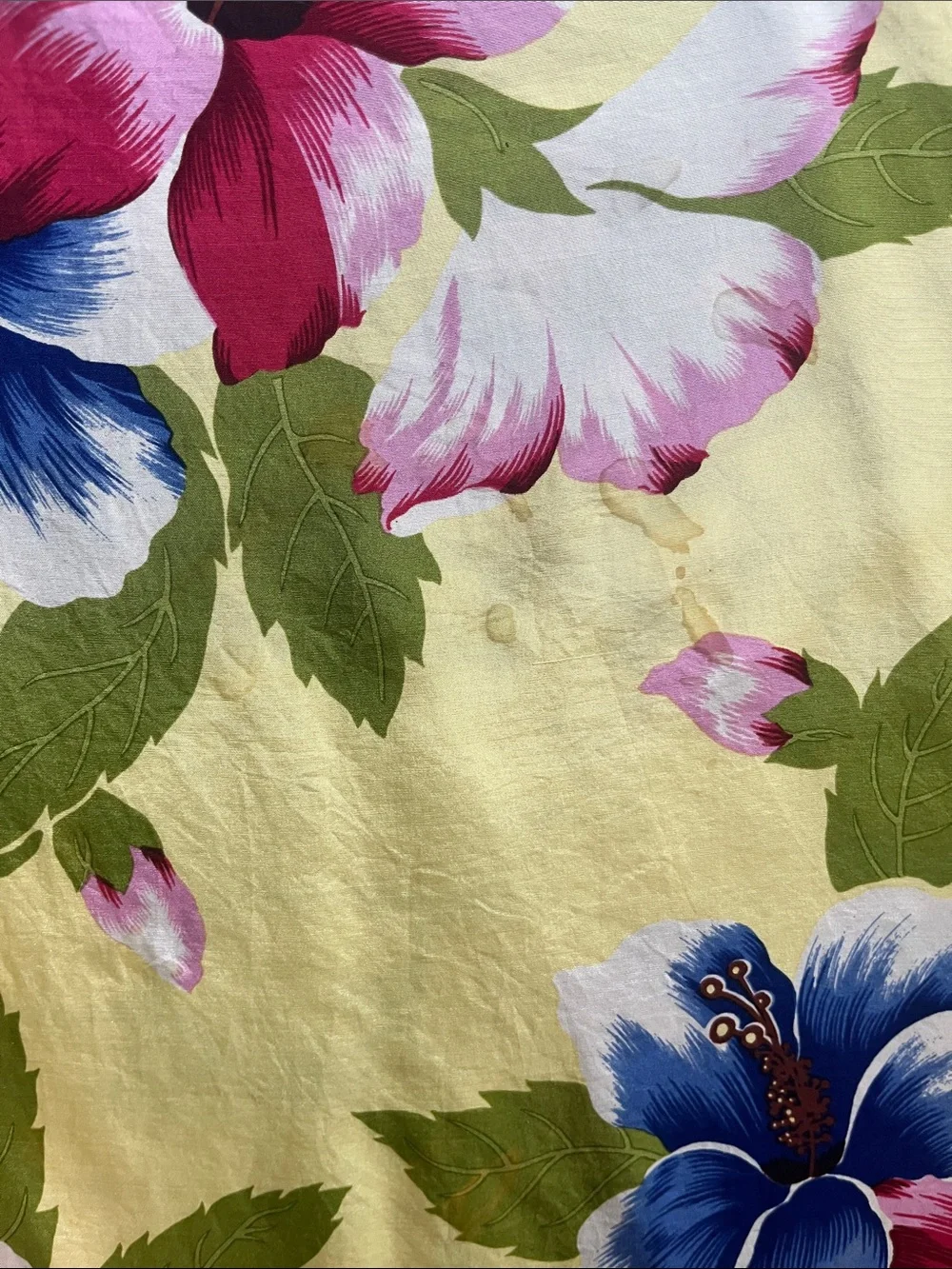Polo Ralph Lauren silk scarf, floral, vintage, botanical